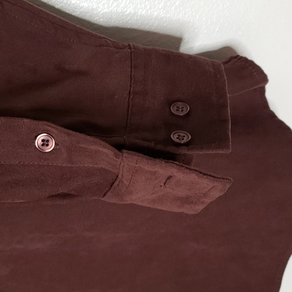 RARE Vintage Disney Faux Suede Button Down Shirt Unisex Collectible Fall Winter - Picture 3 of 7